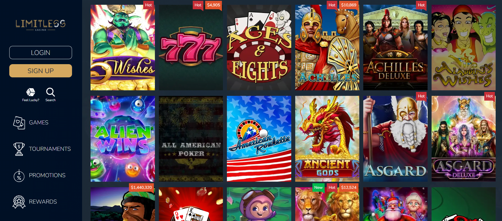 Online Limitless Casino Review 2023: Login, No Deposit Bonus Codes and Free Spins 8